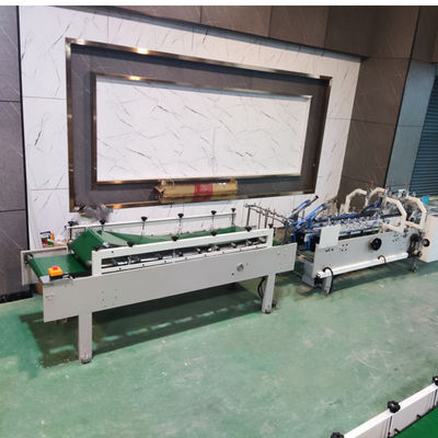 230m/min Werksnelheid Halfautomatische Gluermachine voor folderlijmen Mini Box Gluermachine voor folderlijmen