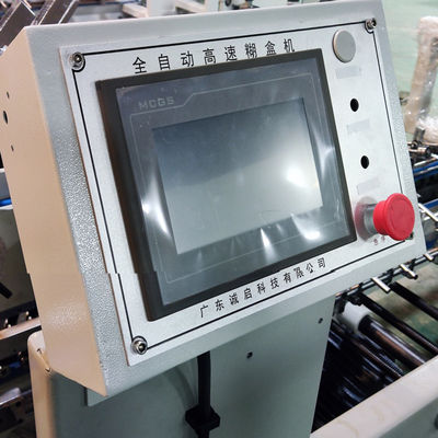 230m/min Werksnelheid Halfautomatische Gluermachine voor folderlijmen Mini Box Gluermachine voor folderlijmen