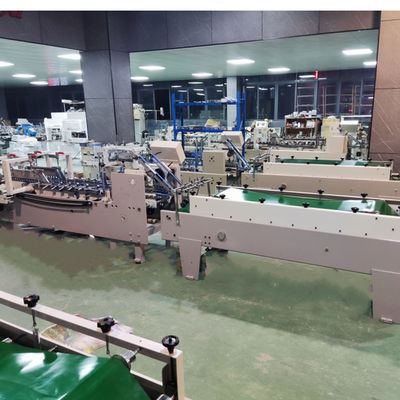 230m/min Werksnelheid Halfautomatische Gluermachine voor folderlijmen Mini Box Gluermachine voor folderlijmen