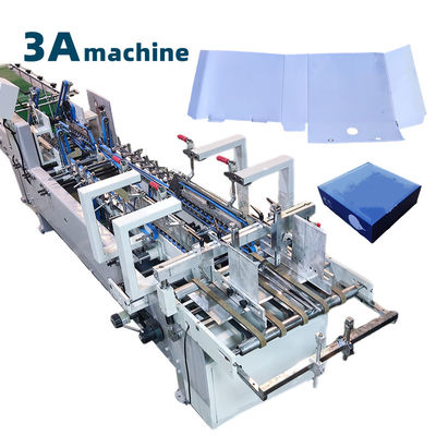 3ACQ 580E Folder Gluer Glue Folder Machine met video feedback op de voortgang van de productie