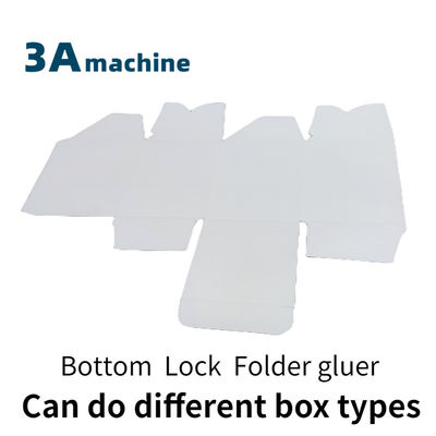 Gemakkelijk te bedienen SHH 800AG-2 Automatische Bottom Lock Turkey Folder Gluer Carton Machine