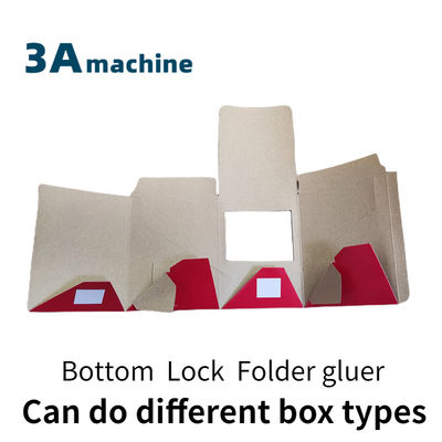 Gemakkelijk te bedienen SHH 800AG-2 Automatische Bottom Lock Turkey Folder Gluer Carton Machine