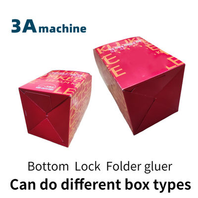 Gemakkelijk te bedienen SHH 800AG-2 Automatische Bottom Lock Turkey Folder Gluer Carton Machine
