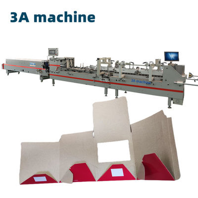 350 mm Max. Werkbare breedte Mini Box Folder Glue Machine met onder slot en zijkleef