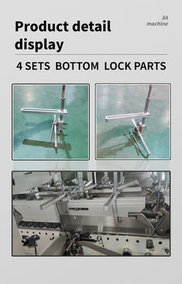 800AG-2 Automatische Bottom Lock Gluing Machine Paper Folder Gluer Machine Gemakkelijk te debuggen