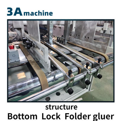 PLC-gecontroleerde SHH 800AG-2 Automatische onderste vergrendelingsdoos Kleefmachine voor eenvoudig ontfouten