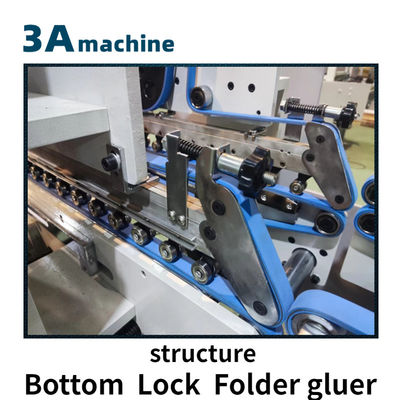 800AG-2 Automatische onderste slot folder Gluer met snelheid Flexo-printer-Folder-Gluer zh700d