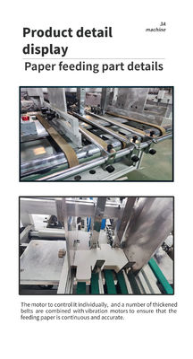 AS-800 Automatische onder slot papier vouwmachine folder Gluer Gemakkelijk te onderhouden