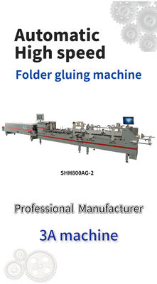 AS-800 Automatische onder slot papier vouwmachine folder Gluer Gemakkelijk te onderhouden