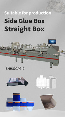 SHH 800AG-2 Automatische onder slot vouwdoos Kleefmachine voor geschikte papieren dozen