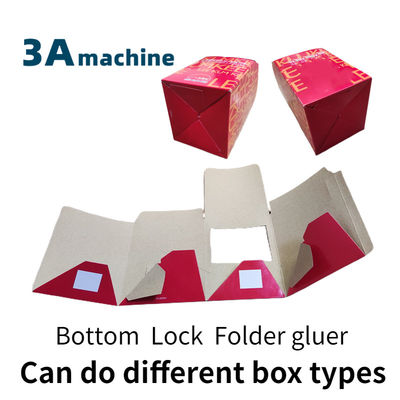 800 mm Maximale grootte Automatische onderste slotmap en lijmmachine voor karton 250g-650g