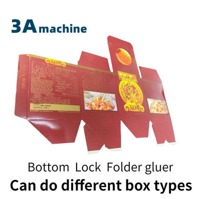 SHH 800AG-2 Automatische bodem slot Flexo Folder Gluer Perfect voor bodem vouwdozen