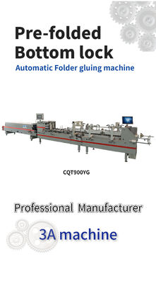 Mechanisch aangedreven CQT-900YG-2 voorgevouwen bodemhoeklijm voor doosplakmachine