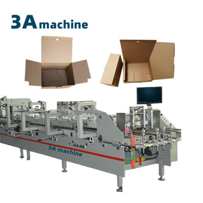 Doos uitgebreid Mini Fast Food Doos Thermoforming Machine vouwdoos Gluer CQT 900YG-2