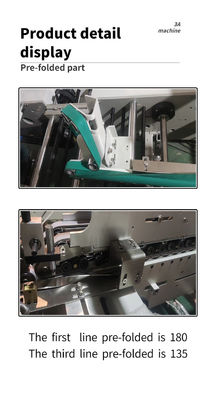CQT*900YG-2 Bottom Lock Folder Gluer met Crash Lock Bottom Folder Gluer EF 1100 Straight Line Folder Gluer Paper Machine Parts