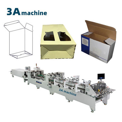 Papiermateriaal 2 3 lagen gegolfde dubbele vergrendelingsbodem vouwlijmmachine 1100JGKW
