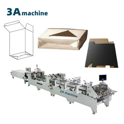 250g-650g Kartonpapiermateriaal Dual-Automatic Glueing Machine voor gegolfde dozen