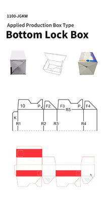 Algemene lijmmachine voor gegolfd papier/karton met en onder slotfunctie 2
