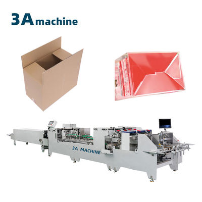 Papiermateriaal 1 Karton 250g-650g Dubbelvergrendelingslijmmachine voor golvende doos