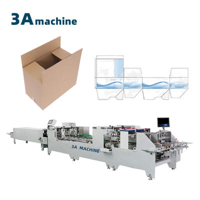 3500 kg Dual- Automatic Paper Feeding Gluing Machine voor 2-3 lagen golfkarton