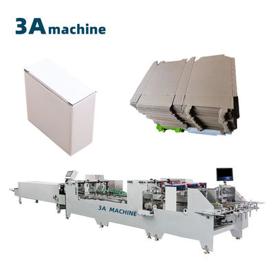 1100 JGKW Dual-Lock Bottom Carton Paper Folder Gluer Machine voor de productie van dozen