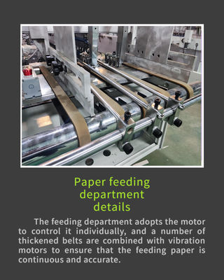 250 m/min Werksnelheid Automatische vouwlijmmachine voor het lijmen en snel vouwen van papier