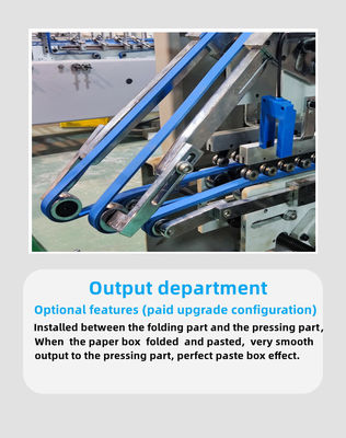 Voedselverpakkingsmachine Geschikte doos Automatische kartonnen folder Gluer met papiermateriaal