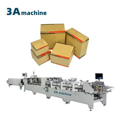 3700 kg Capaciteit Dubbel-slot Bottom Paper Pasting Glue Kleefmachine voor gegolfde doos