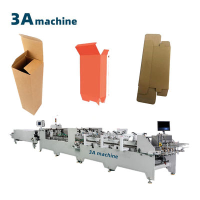 300m/min Bottom Lock Dual-Grouvaged Box Folder Gluer Machine met Hot Glue Function