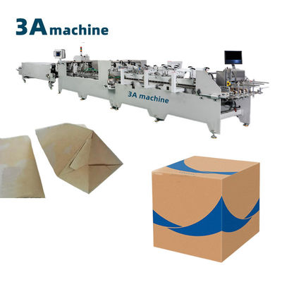 1300 JGKW Dual-Lock Bottom and Side Glue Grofed Box Folder Gluer voor kleine dozen