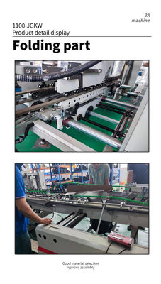 1300 JGKW Karton/golfdoos Dubbel-slot Bottom Folder Gluer Machine voor de markt
