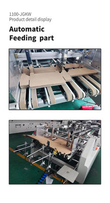1300 JGKW Karton/golfdoos Dubbel-slot Bottom Folder Gluer Machine voor de markt