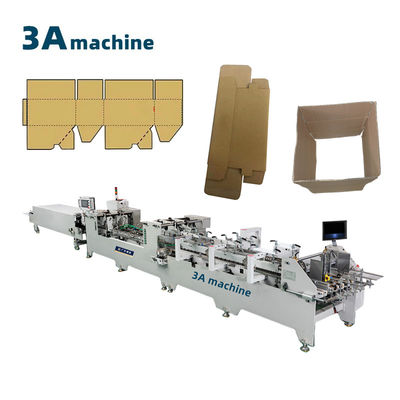 Maximaal formaat 2 118 cm Double-Lock Bottom Sides Glueing Machine voor karton/golfdoos