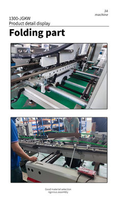 Karton/golfdoos Dual-Lock Bottom Glue Spreader High Speed Folder Gluer Machine 1300*JGKW