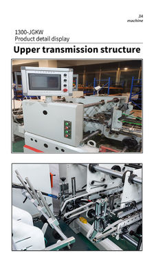Karton/golfdoos Dual-Lock Bottom Glue Spreader High Speed Folder Gluer Machine 1300*JGKW