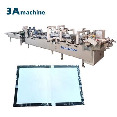 CQT800BS Automatische dubbelzijdige plakmachine voor boekomslag met maximale lijnsnelheid 250 m/min