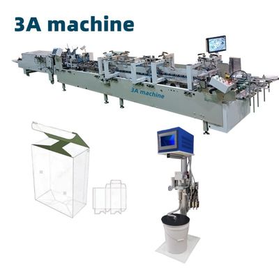 Verbeterd type CQT-900 Automatische onderste vergrendeling Gluer voor snel vouwen en lijmen