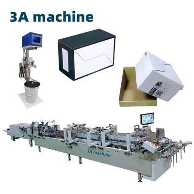 3900 KG Automatische vouwlijmmachine CQT-900 Verbeterd type voor machinefabrieken