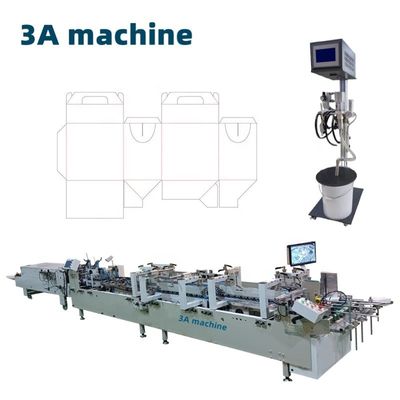 Industriële CQT-900 Verbeterd type Automatische onder slot folder Gluer Machine voor dozen