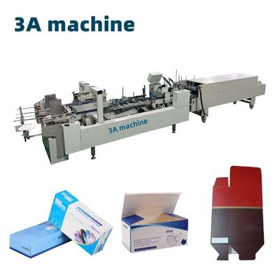 3.5m*1.1m*1.4m CQT-800 Box Folder Gluer Machine voor rechtlijnig vouwen en lijmen van dozen