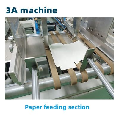 3.5m*1.1m*1.4m CQT-800 Box Folder Gluer Machine voor rechtlijnig vouwen en lijmen van dozen