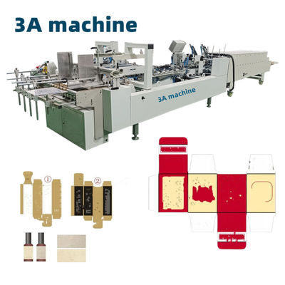 CQT 800 Karton/Gorrigeerde rechtlijnige doos Automatische doos folder Gluer Machine