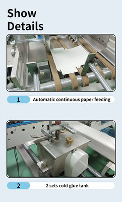 Karton/Gorrigeerde rechte lijn doos Automatische twee stukken karton folder Gluer Machine