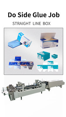 Karton/Gorrigeerde rechte lijn doos Automatische twee stukken karton folder Gluer Machine