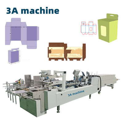 Wateroplosbare koude lijm CQT 800 Box Folding Glue Machine voor houten verpakkingsbehoeften
