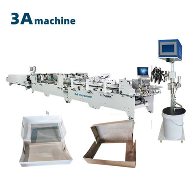 Makkelijke bediening CQT-1300 folder lijmmachine voor 4 hoek doos en 6 hoek papier doos