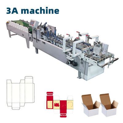 Hooggeautomatiseerde CQT-650 zijdelingslijmdoos vouw- en lijmmachine voor snelle productie