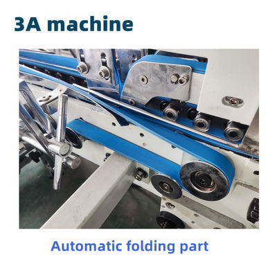 Automatische folder Gluer Machine ZH 800 Elektrisch aangedreven zijlijmbox Rechte lijnbox