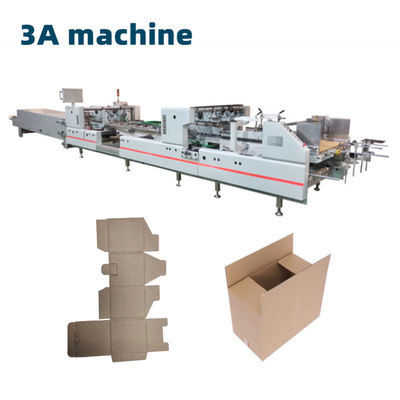 CQT-1300 Automatische gekrommelde doos plakmachine voor 4 6 hoekvouwen en lijm