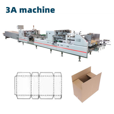 Spanning 380v CQT-1300 golfgrootte drielaagse fluitdoos Automatische vouwlijmmachine